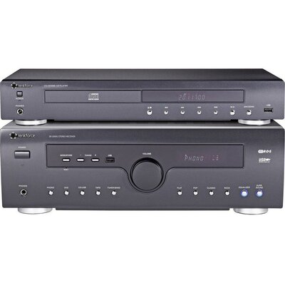 Renkforce SR-2000U sztereo vevő + Renkforce CD-2000ME CD lejátszó