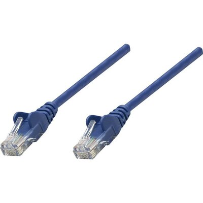 RJ45-ös patch kábel, hálózati LAN kábel CAT 5e SF/UTP [1x RJ45 dugó - 1x RJ45 dugó] 7.50 m Kék Intellinet