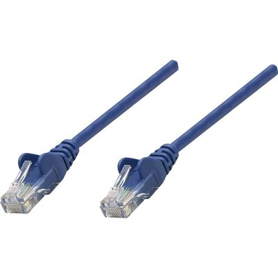 RJ45-ös patch kábel, hálózati LAN kábel CAT 6 S/STP [1x RJ45 dugó - 1x RJ45 dugó] 3 m Kék Intellinet