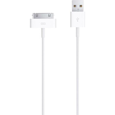 Apple iPhone iPad iPod töltőkábel, adatkábel [1x USB 2.0 dugó A - 1x Apple 30pólusú dugó ] 1m, fehér MA591ZM/C