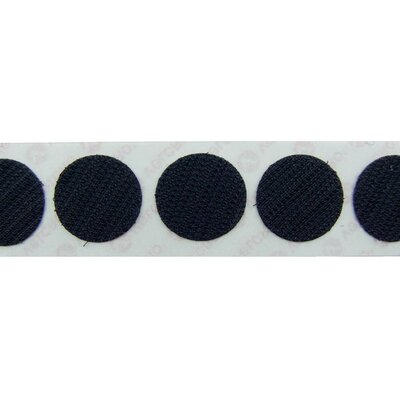 Tépőzár pontok Felragasztáshoz Horgos fél (Ø) 19 mm Fekete Velcro E28801933011425 1120 db