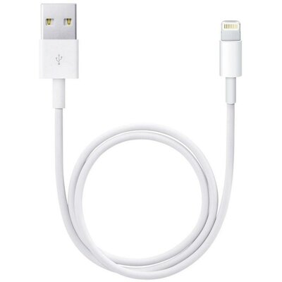 Apple töltőkábel iPhone iPad iPod, Mac adatkábel [1x USB dugó A - 1x Apple Lightning csatlakozó] 1 m, fehér ME291ZM/A
