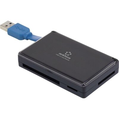 Külső kártyaolvasó, Renkforce CR41e-BOX USB 3.0, fekete