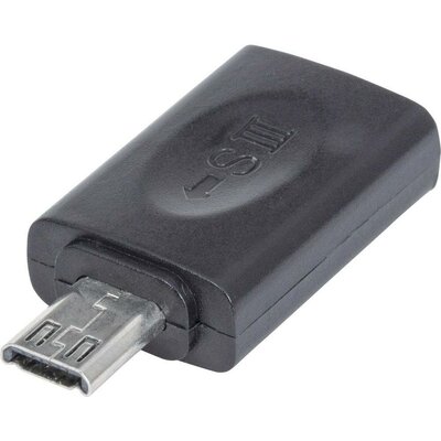Mikro USB adapter [1db mikro USB B dugó - 1db mikro USB B aljzat) Manhattan 151481