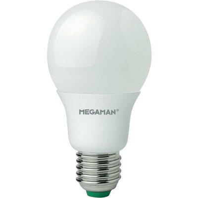 LED (egyszínű) 115 mm Megaman 230 V E27 6.5 W, melegfehér,
