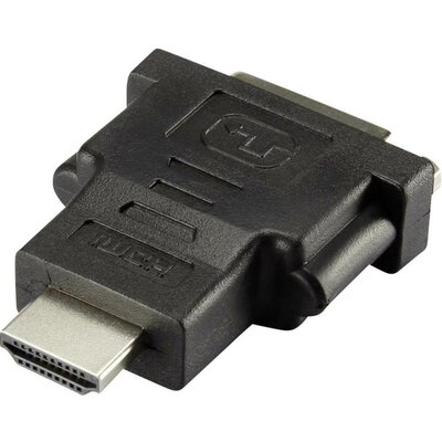 Átalakító HDMI-ről DVI-ra [1x HDMI dugó - 1x DVI alj, 24+1 pólus] renkforce