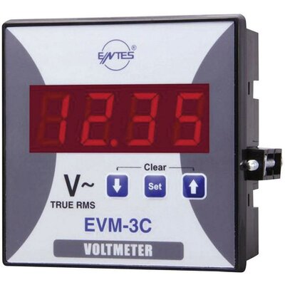 1 fázisú beépíthető AC feszültségmérő műszer, ENTES EVM-3-96