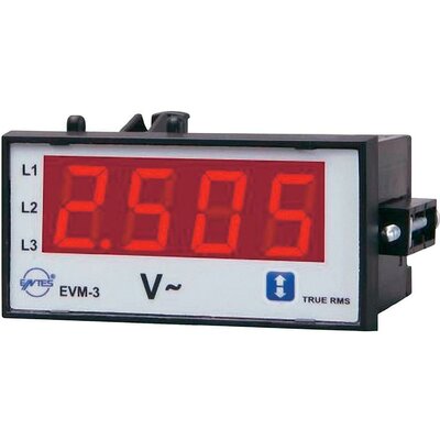 Beépíthető feszültségmérő műszer, ENTES EVM-3-48