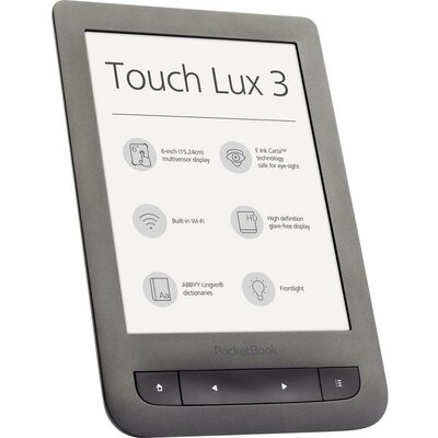 E-könyv olvasó, szürke, Pocketbook Touch Lux 3