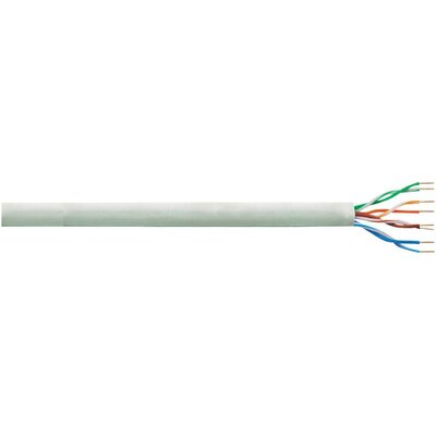 CAT6 U/UTP hálózati kábel, szereletlen, dugó nélküli 4 x 2 x 0.205 mm² 100m, szürke LogiLink CPV0033