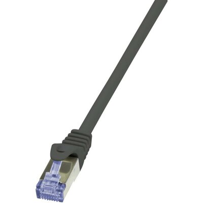 RJ45-ös patch kábel, hálózati LAN kábel CAT 7 S/FTP [1x RJ45 dugó - 1x RJ45 dugó] fekete 2m CQ4053S