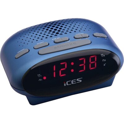 LED-es ébresztőórás rádió, kék színű Lenco SCD-42