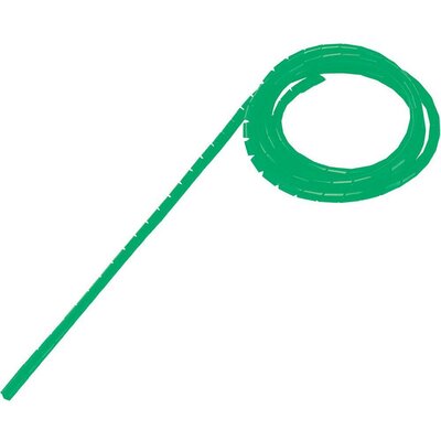 Spiráltömlő, tekercsben, köteg Ø: 9 - 65 mm, zöld WB-1012 Conrad, tartalom: 5 m