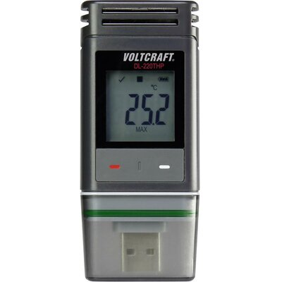 USB-s levegő hőmérséklet, páratartalommérő és légnyomás mérő adatgyűjtő Voltcraft DL-220THP