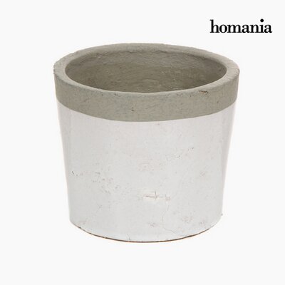 Virágtartó fehér / szürke kerámia by Homania