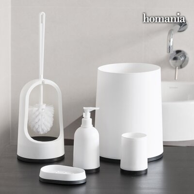 Homania Black & White Fürdőszobai tartozékok (5 darabos)