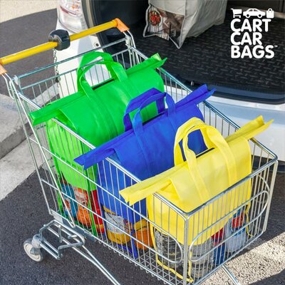 Cart Car Bags Rendszerező Táskák Bevásárláshoz és Csomagtartóba (4 darab)