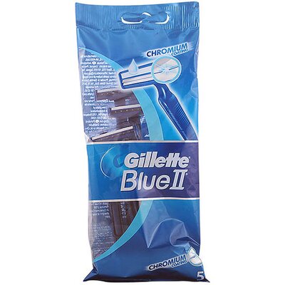 Gillette - BLUE II chromium coating cuchilla afeitar desechable 5 uds.