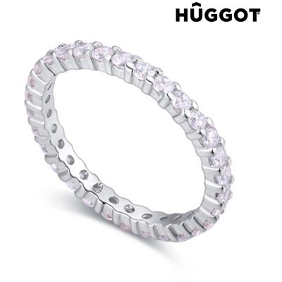 Promise Hûggot 925 sterling ezüst gyűrű cirkóniakövekkel, 18,1 mm