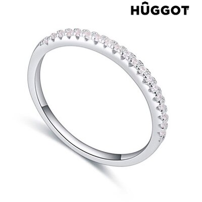 Strand Hûggot 925 sterling ezüst gyűrű cirkóniakövekkel, 17,5 mm