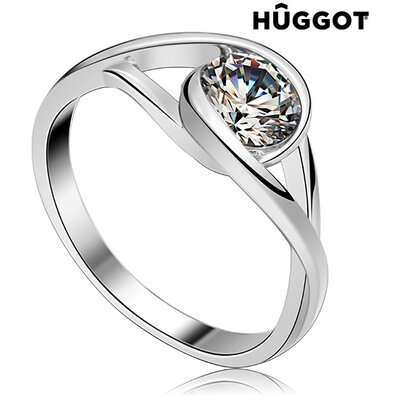 Eye Hûggot 925 sterling ezüst gyűrű cirkóniával, 17,5 mm