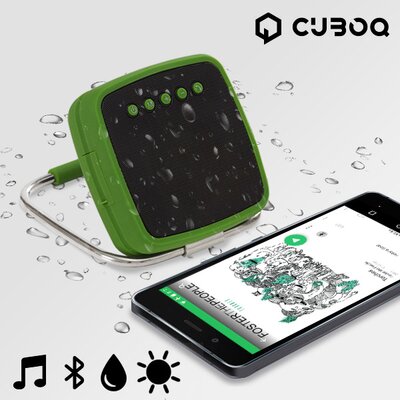 CuboQ Solar Power Hordozható bluetooth hangszóró