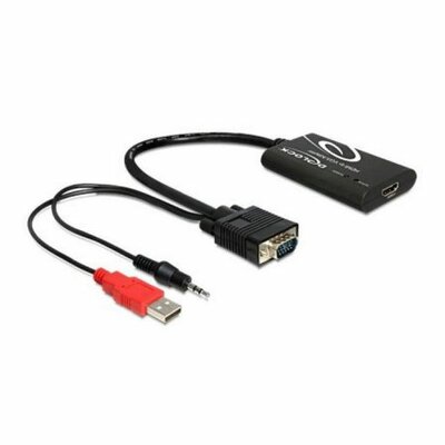 HDMI–VGA Audio Adapter DELOCK 62407 23 cm