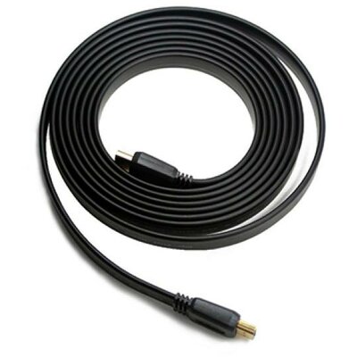 Lapos HDMI Kábel iggual PSICC-HDMI4F-6 1,8 m Fekete
