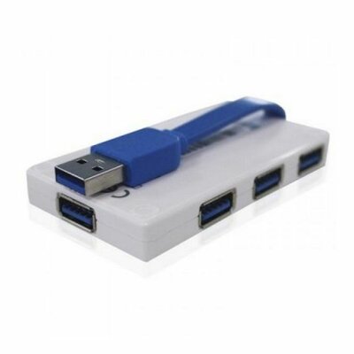 4 Portos USB Hub approx! APPHT5W USB 3.0 Fehér