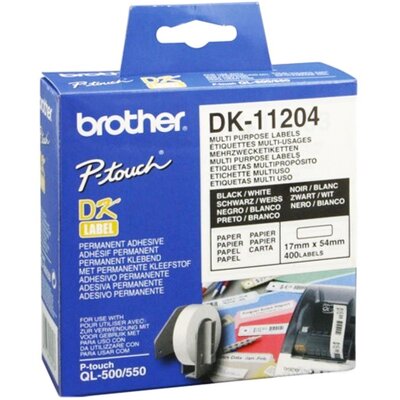 Címkék Többfunkciós Nyomtatóhoz Brother DK11204 17 x 54 mm Fehér