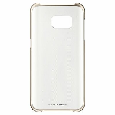 Mobiltelefontartó Samsung Clear Cover EF-QG935 5.1" gyári telefontok, Aranyszínű