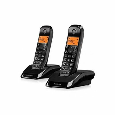 Vezeték Nélküli Telefon Motorola S1202 Duo Fekete Fehér