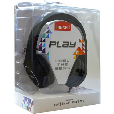 Fejhallgatók Maxell Play MXH-HP500 Fekete Fejpánt