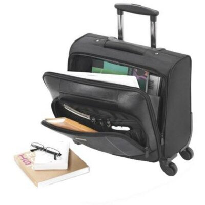 4 Kerekű Bőrönd Laptophoz GaBOL 404309001 15.6" Fekete