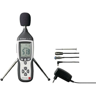 Zajszintmérő műszer, decibel mérő 31,5 Hz - 8 kHz VOLTCRAFT®SL-451