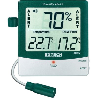 Szobai hőmérséklet és páratartalom mérő, thermo-hygrométer Extech Alert 445815