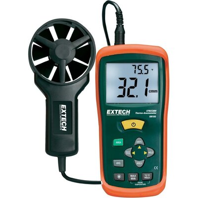 Légáramlásmérő, szélmérő és hőmérő, Extech AN-100