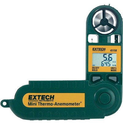 Légáramlásmérő, hő- és páratartalom mérő, Extech 45158