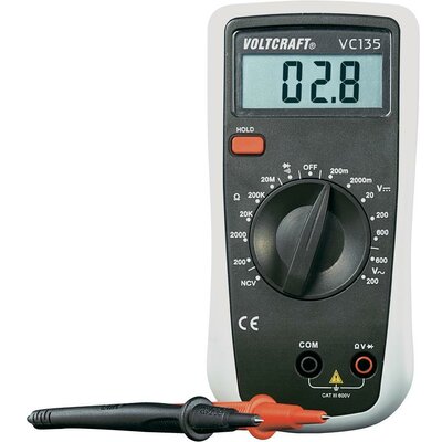 Digitális multiméter, mérőműszer 600V AC/DC Voltcraft VC135