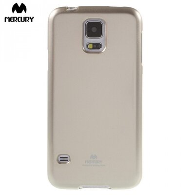 Mercury NEWSETS hátlapvédő telefontok gumi / szilikon (csillámporos) Arany [Samsung Galaxy S5 (SM-G900)]