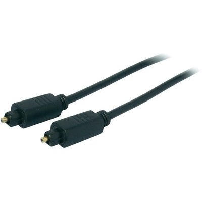 Toslink digitális Audio csatlakozókábel [1x Toslink dugó (ODT) - 1x Toslink dugó (ODT)] 1.5 m fekete