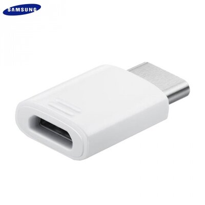 Samsung EE-GN930BWE / GH98-40218A Adapter (microUSB / Type-C, OTG, töltéshez, adatátvitelhez), fehér