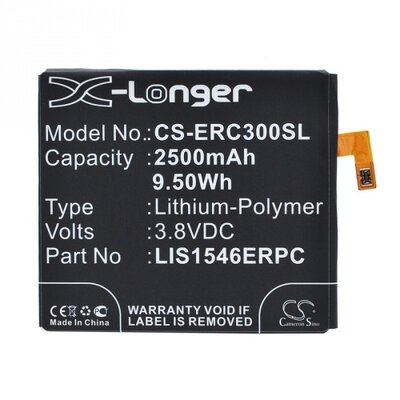 Utángyártott akkumulátor 2500 mAh Li-Polymer (1278-2168 kompatibilis) - Sony Xperia C3 (D2533), Xperia T3 (D5103)