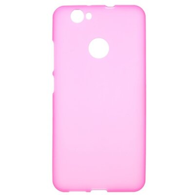 Hátlapvédő telefontok gumi / szilikon (matt, fényes keret) Rózsaszín [Huawei nova]