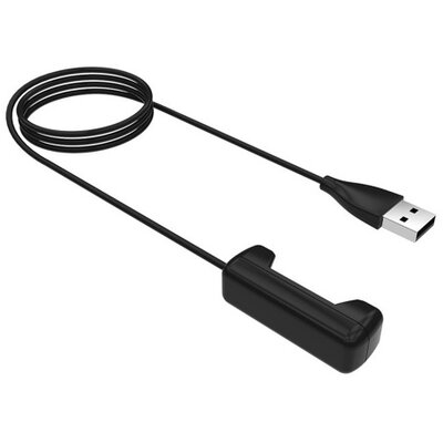 Töltő csatlakozó adapter kábel (Fitbit Flex 2 karkötőhöz, 1m) FEKETE