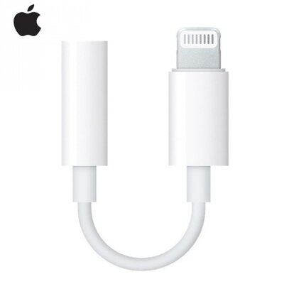 Apple MMX62ZM/A Adapter kábel (Lightning 8pin, 3.5mm jack csatlakozó), Fehér [Apple IPAD (2017) 9.7, IPAD Pro (2017) 10.5, IPAD Pro (2017) 12.9, iPhone 7 , iPh