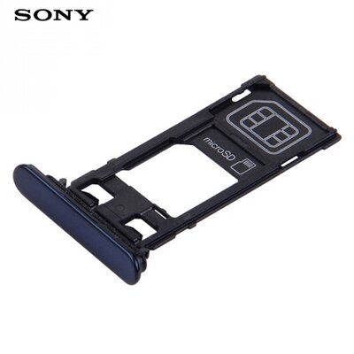 Kártya (nano SIM és microSD) tartó KÉK [Sony Xperia XZ (F8331)]