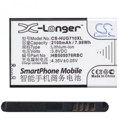 Utángyártott akkumulátor 1650 mAh LI-ION (HB505076RBC kompatibilis) [Huawei Ascend G700, Huawei Ascend Y600, Huawei Y3 II (Y3-2)]