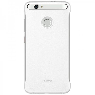 Huawei 51991764 Műanyag hátlapvédő telefontok (bőrbevonat) Fehér [Huawei nova]