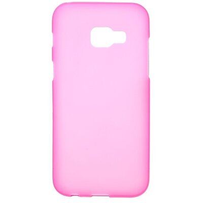 Hátlapvédő telefontok gumi / szilikon (matt, fényes keret) Rózsaszín [Samsung Galaxy A3 (2017) (SM-A320F)]